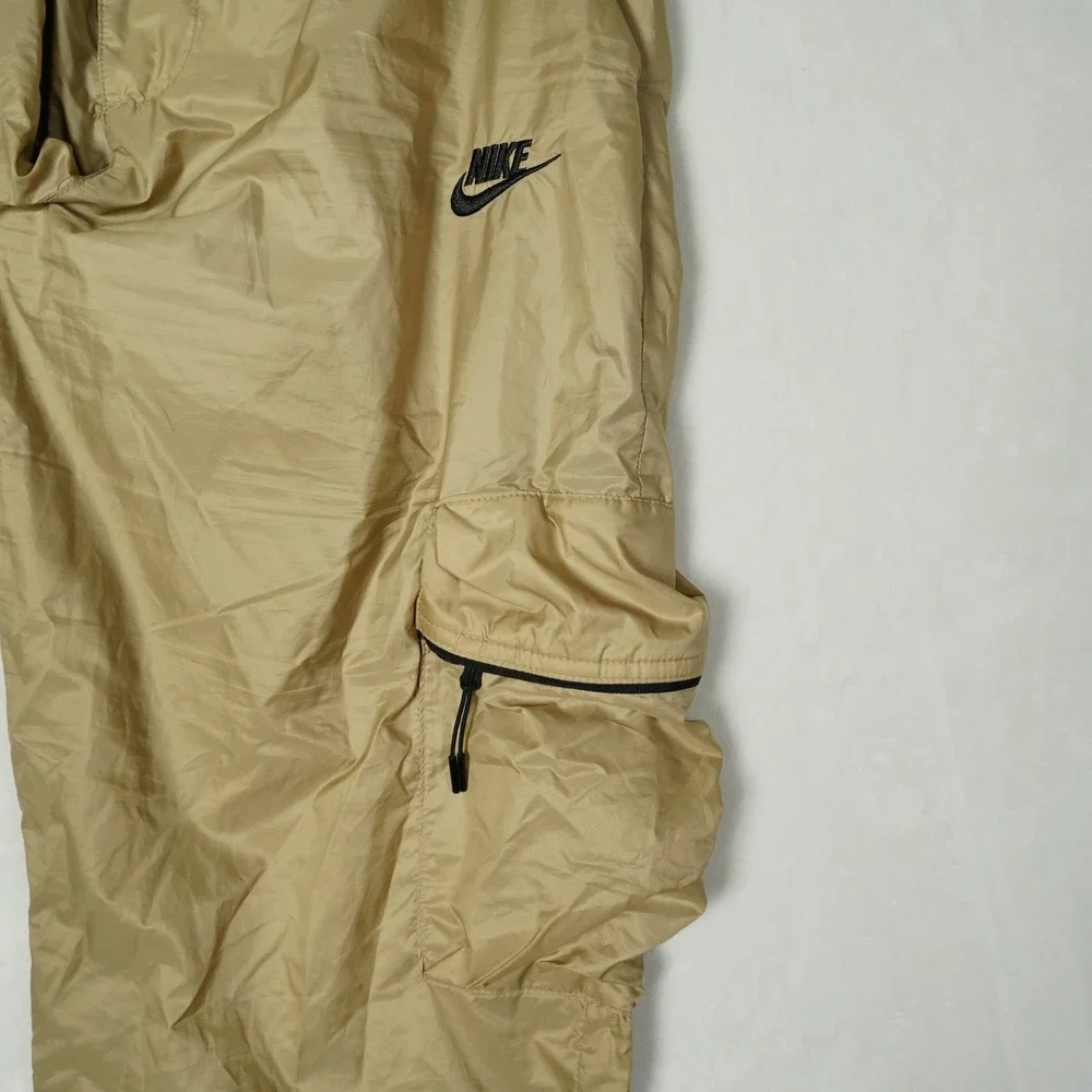 Nike Sportswear Woven Cargo Pants Khaki Tan FB7911-247 Mens Small Joggers